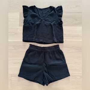 Rails gauze summer shorts set